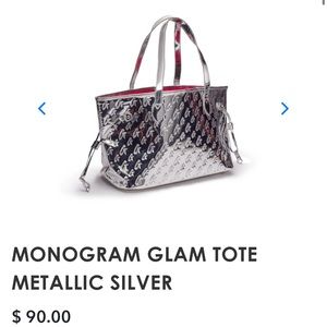 Glamaholic Metallic Silver Tote 💕